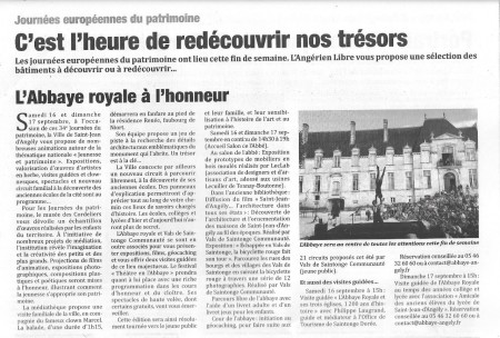 >>>> Voici des infos sur notre Abbaye, mais aussi >>>>